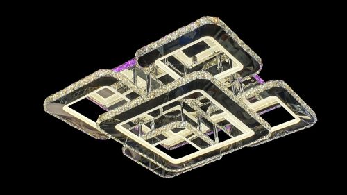 Хрустальная светодиодная люстра Roof Square Mini 4+1