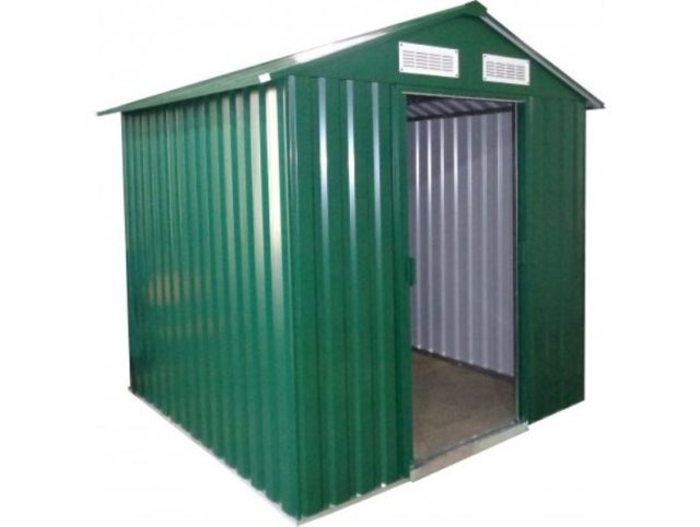 Металлический сарай GreenStorage Арчер B зелёный