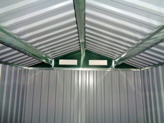 Металлический сарай GreenStorage Арчер B зелёный — изображение 4