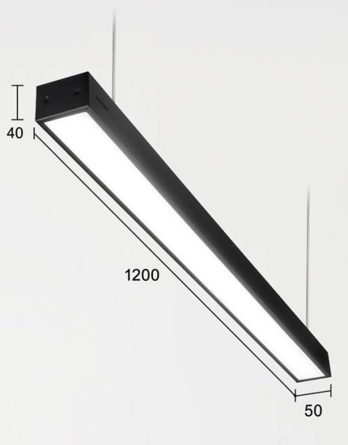 Подвесной линейный светильник LED 50х40х1200 мм