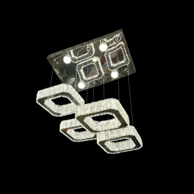 Подвесная хрустальная люстра Cable Mini Square
