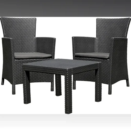 Комплект мебели Розарио балкон (Rosario balcony set) графит