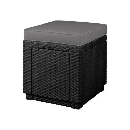 Пуфик Куб с подушкой (Cube with cushion) графит