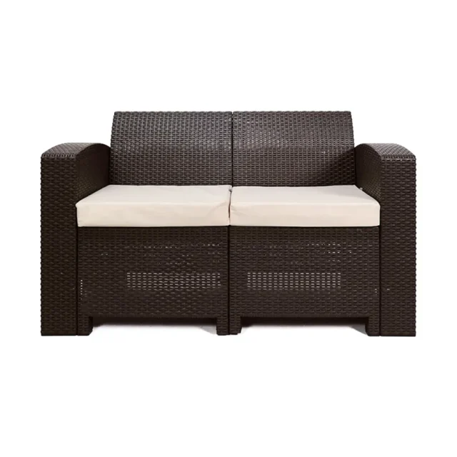 Rattan premium, диван двухместный, венге