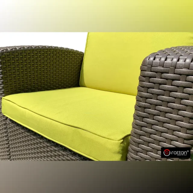 Комплект чехлов на подушки для мебели Rattan Premium, нео яблоко